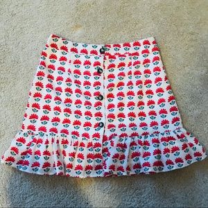 Size M Mini Patterned Skirt